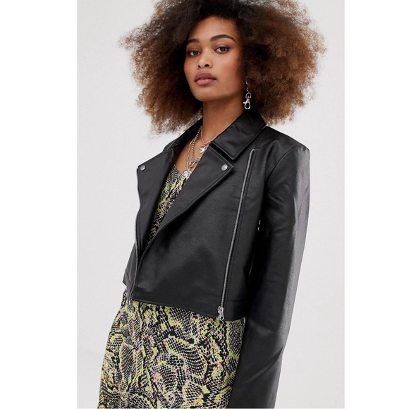 NEW Leather Jacket (size 8) - Picture 3 of 4